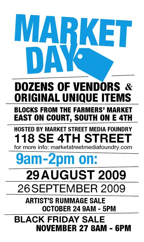 Market Day Iowa August and September 2009 Flyer