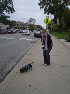 Kelly Walks a Dog!